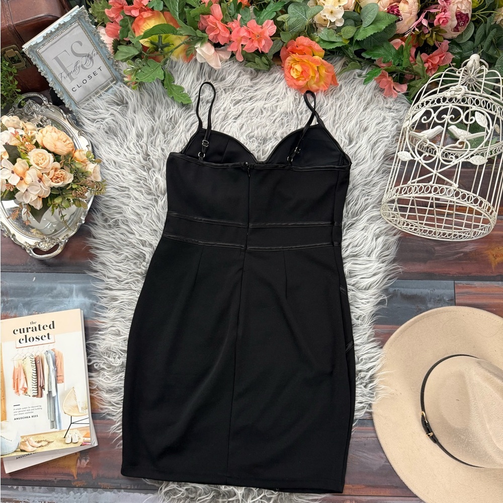 Blashe Black Corset Bustier Mini Dress Bodycon Clubwear Y2K Party Going Out Dres - Picture 9 of 12